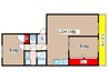 マンション冨田 2LDKの間取り