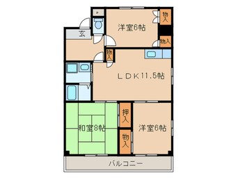 間取図 グランドール須崎