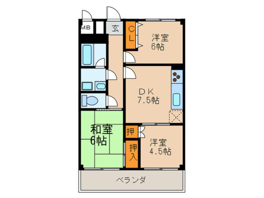 間取図 ヒルズ覚王山