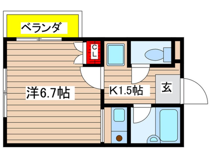 間取図 ベルコモンズ八幡山