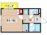 ベルコモンズ八幡山 1Kの間取り