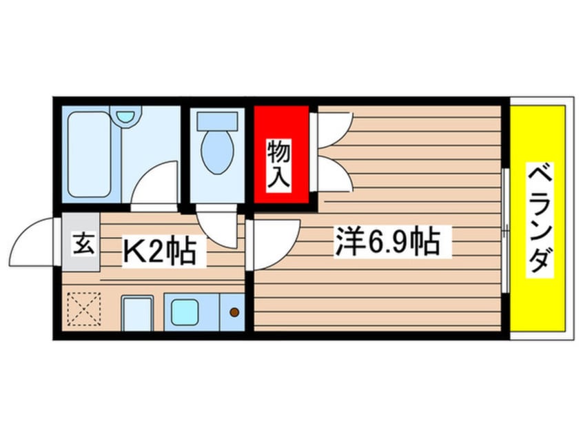 間取図 ベルコモンズ八幡山