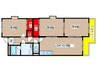 シャトー樹里 3LDKの間取り