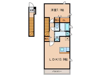 間取図 ＵＨ中野新町Ⅱ