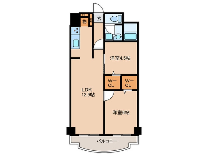 間取り図 チサンマンション徳川町（413）
