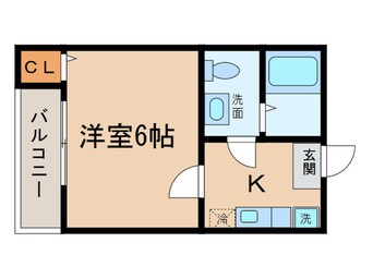 間取図 コンパ－トハウス高畑