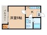 コンパ－トハウス高畑 1Kの間取り