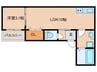 LECOCON刈谷 1LDKの間取り