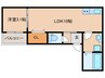 LECOCON刈谷 1LDKの間取り