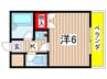 広辞川名山ビル 1Kの間取り