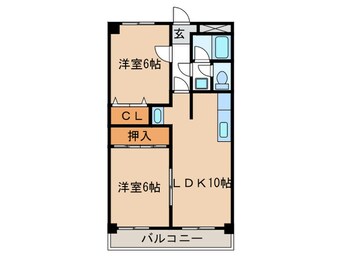 間取図 コーポ三和Ⅱ