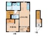 スターテラス甚目寺 1LDKの間取り