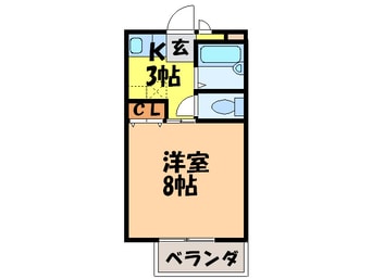 間取図 サンガ－デン猪高台