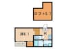 Ｆｏｒｔｕｎａ伝馬 1Kの間取り