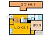 Ｆｏｒｔｕｎａ伝馬 1LDKの間取り