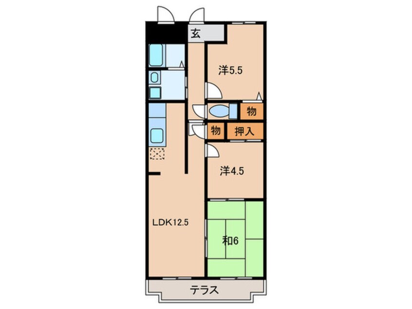 間取図 マンションソニア