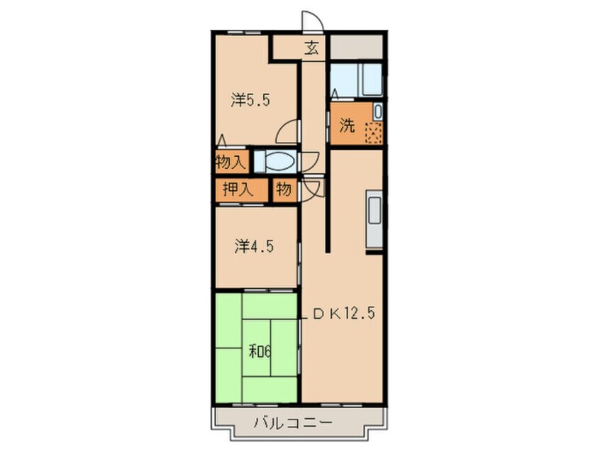 間取図 マンションソニア