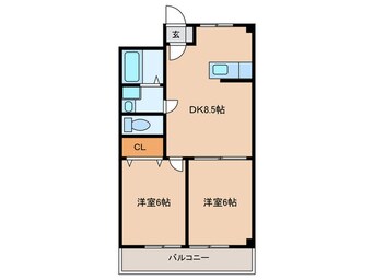 間取図 ハイツ　ノダコウ