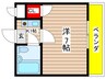 山富第３マンション 1Kの間取り