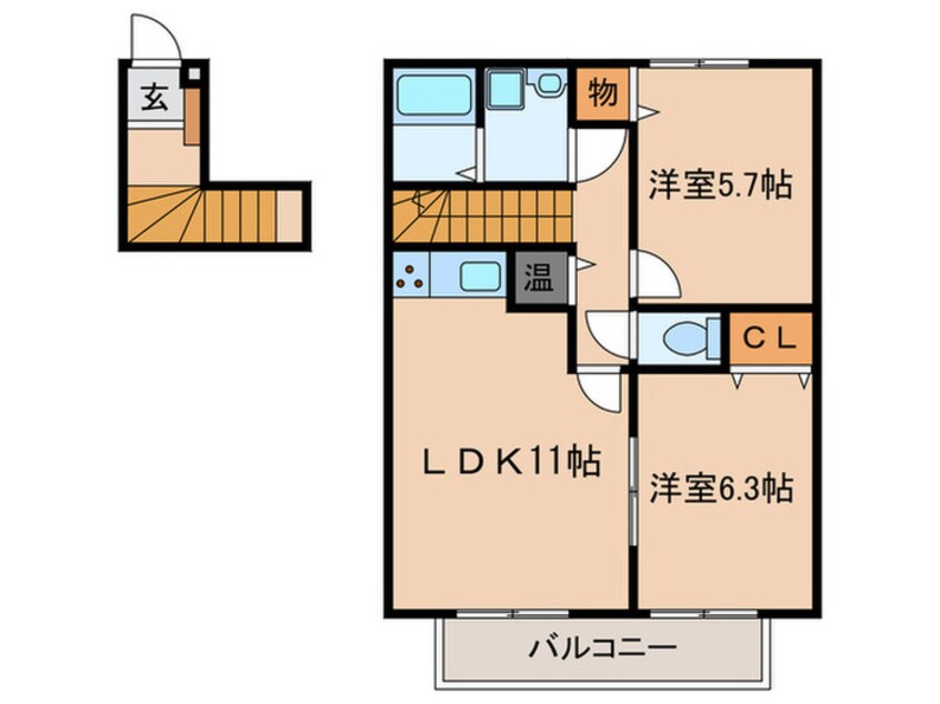 間取図 ジュヴィエ弐番館