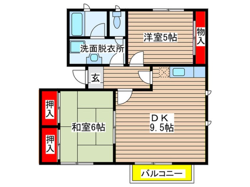 間取図 トルースヒルズＩＴＭ　Ｌ棟