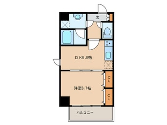 間取図 グリーンコート亀島