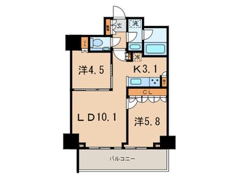 間取図 プラウドタワー覚王山(1403)