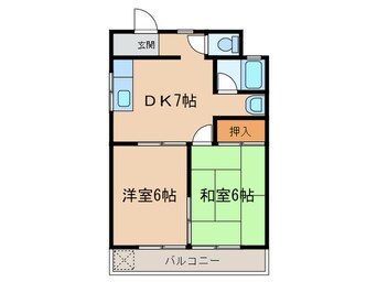 間取図 ハイツ水野