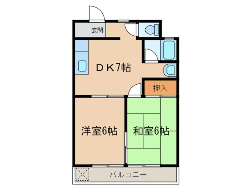 間取図 ハイツ水野