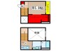 CRASTINE道徳 1Kの間取り