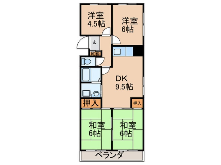 間取図 牧の原ビル