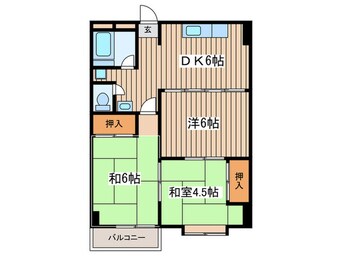 間取図 ヤマダイコーポ汐田