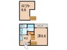 アセット大曽根 1Kの間取り