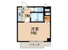 セントラルハイツ滝川 1Kの間取り