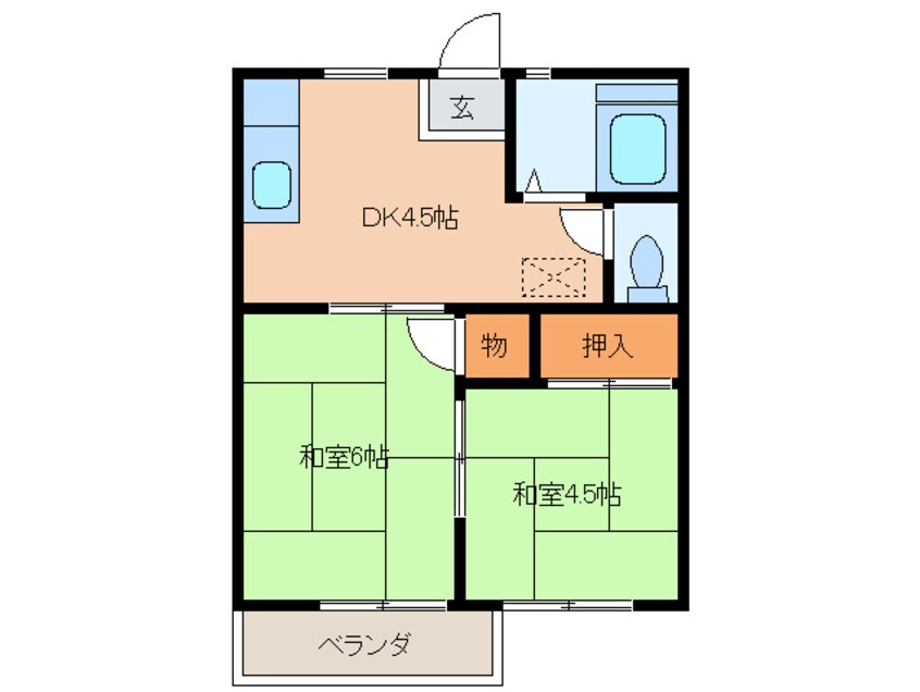 間取図 コーポ恵