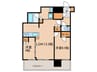 NAGOYA the TOWER(511) 2LDKの間取り