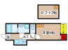 アイビス白壁 1Kの間取り