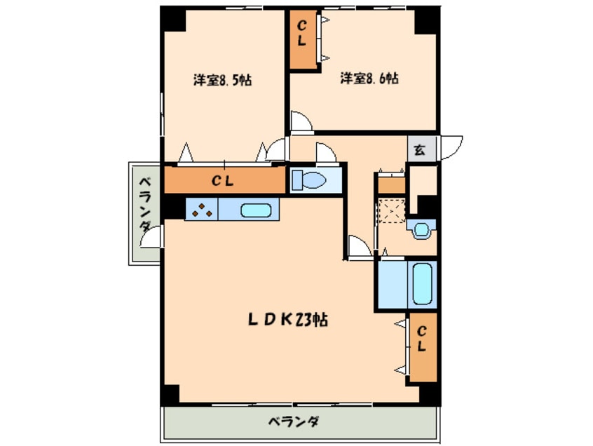 間取図 Blois Shiratori Teien