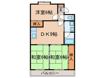 間取図 メルローズ２号館