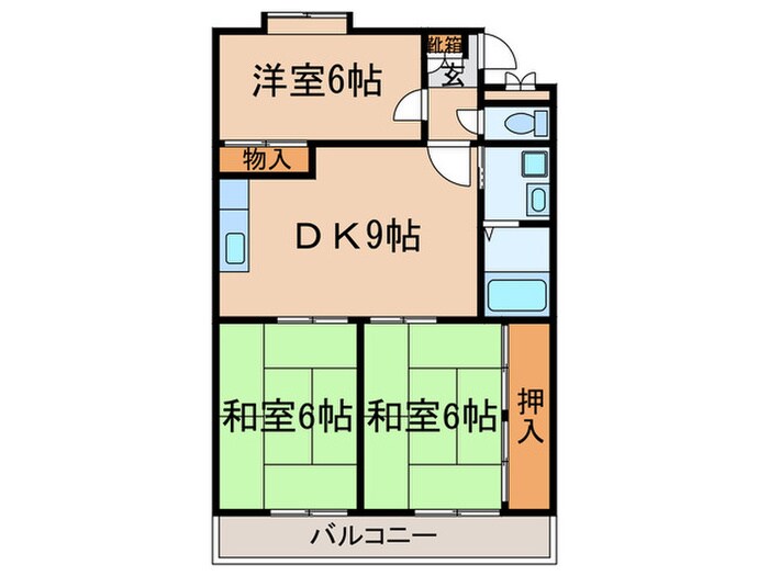 間取り図 メルローズ２号館
