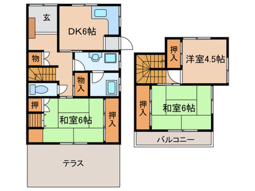 間取図 黒沢台貸家