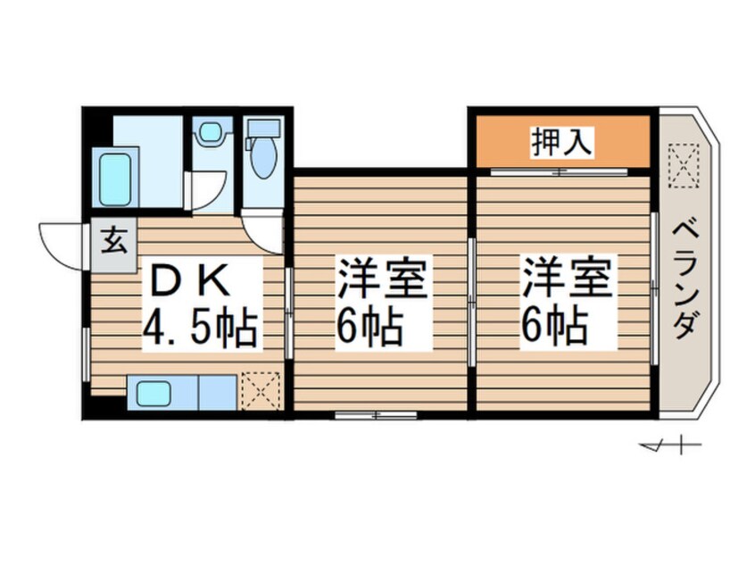 間取図 グリーンハイツ平子