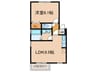 リビエラ 1LDKの間取り