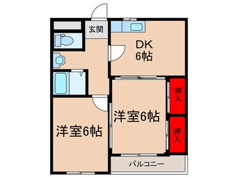 間取図 コ－ポ梅よし