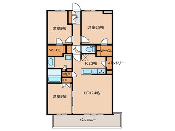 間取図 プレミスト東山元町(502)