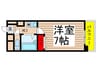 アメニティー泉 1Kの間取り