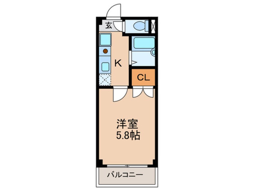 間取図 サンノ－ブルⅡ