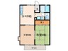 フェアリーハウス二本木 2DKの間取り