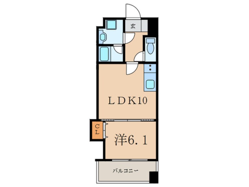間取図 カスタリア志賀本通