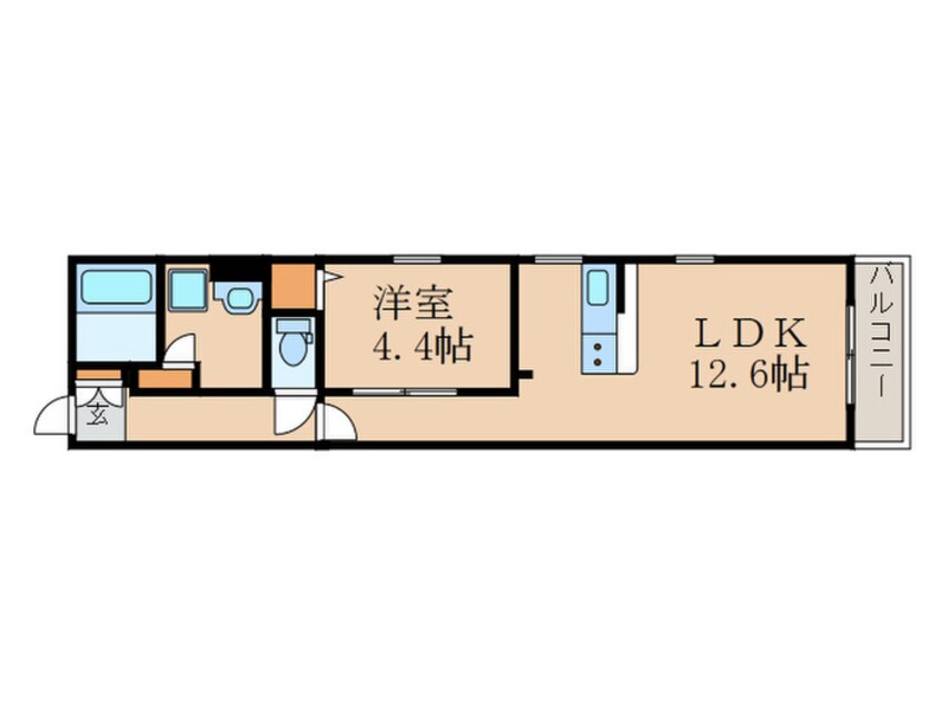 間取図 クラージュ平安